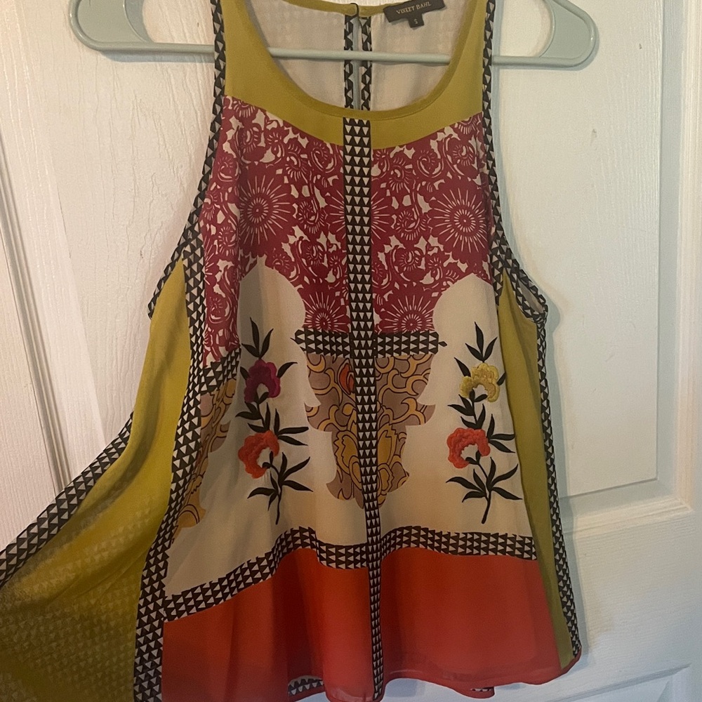 Anthropologie Vineet Bahl Floral Tank